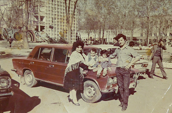 Alexey and his family in Dushanbe, late 1980s