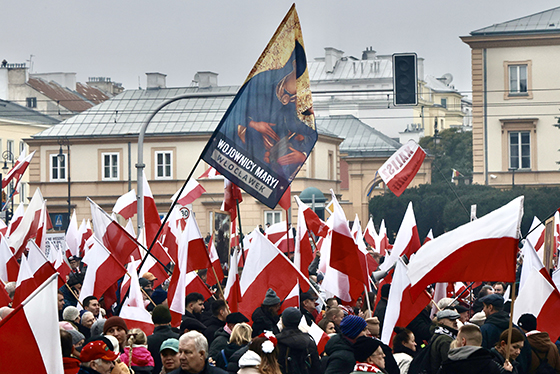 Polish Independence Day (Narodowe Święto Niepodległości). Warsaw, November 11, 2023