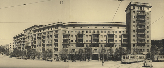 The “Eleven-Storied building” apartment block, Tbilisi (designed by Mikhail Kalashnikov, 1939)
