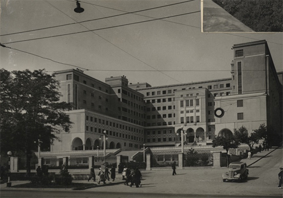 The House of Government, now Georgian Parliament Building, Tbilisi (designed by Viktor Kokorin and Giorgi Lezhava, 1933–1938)